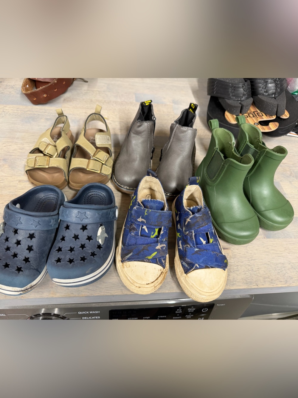 Toddler size 6 shoes (six pairs)